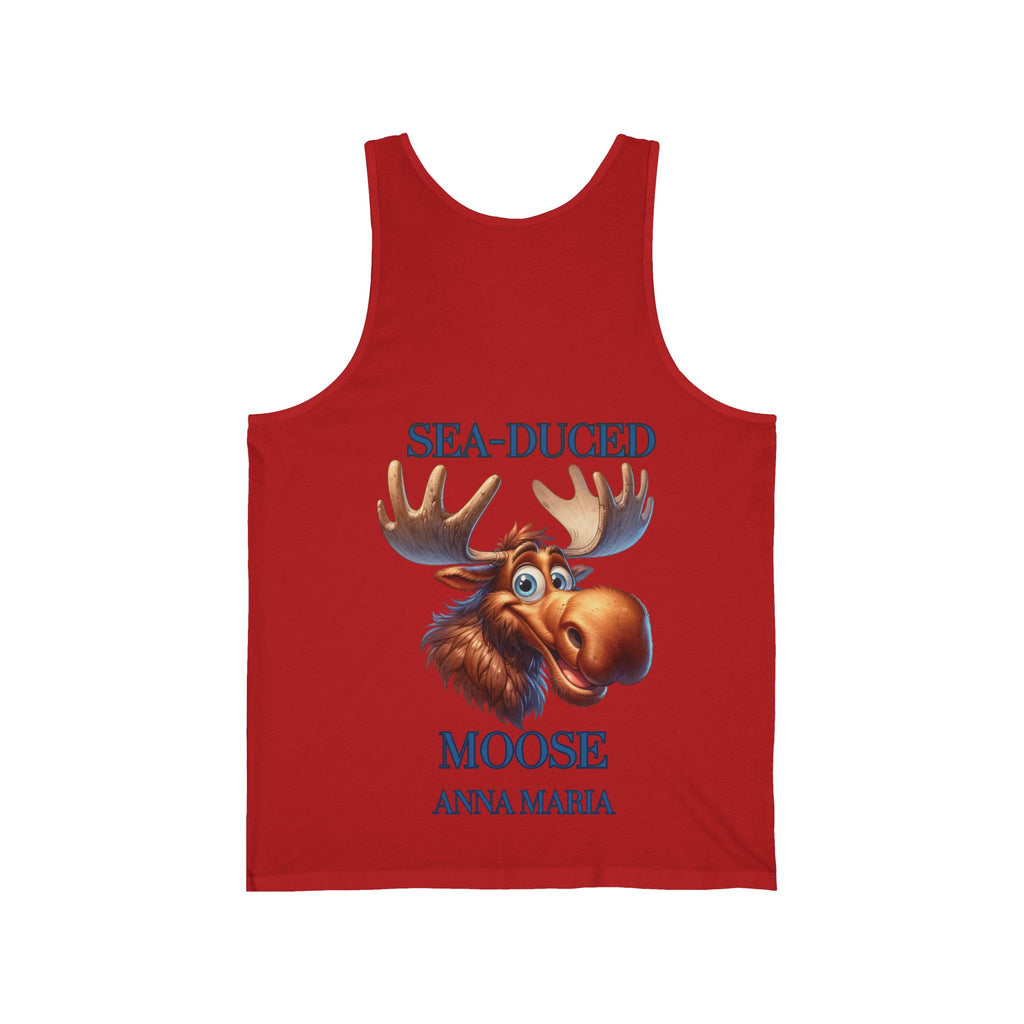 Sea-Duced Anna Maria Moose Unisex Tank Top