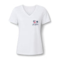 Sea-Duced Flamingo Women's V-Neck Tee