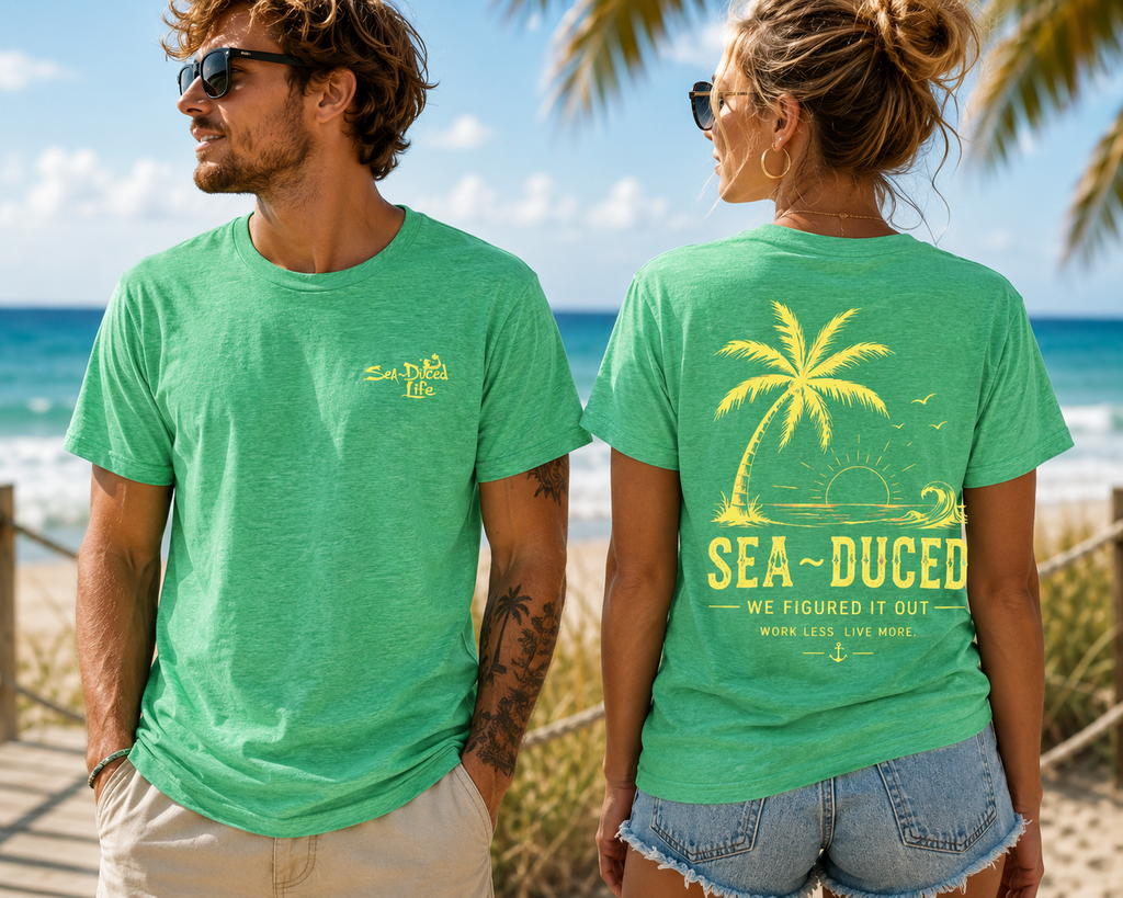 Sea~Duced We Figured It Out Comfort Colors Tee – Palm Sunset