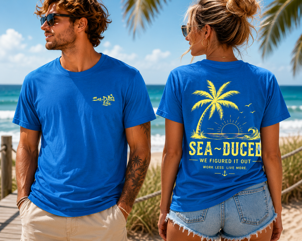 Sea~Duced We Figured It Out Comfort Colors Tee – Palm Sunset