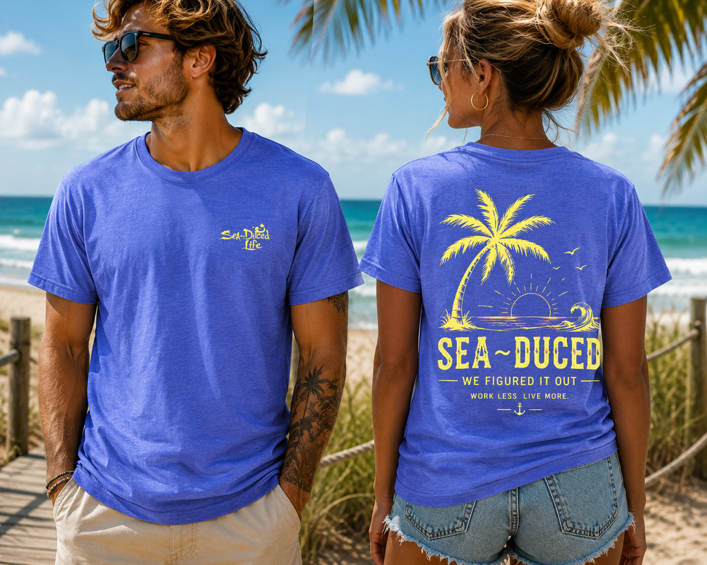 Sea~Duced We Figured It Out Comfort Colors Tee – Palm Sunset