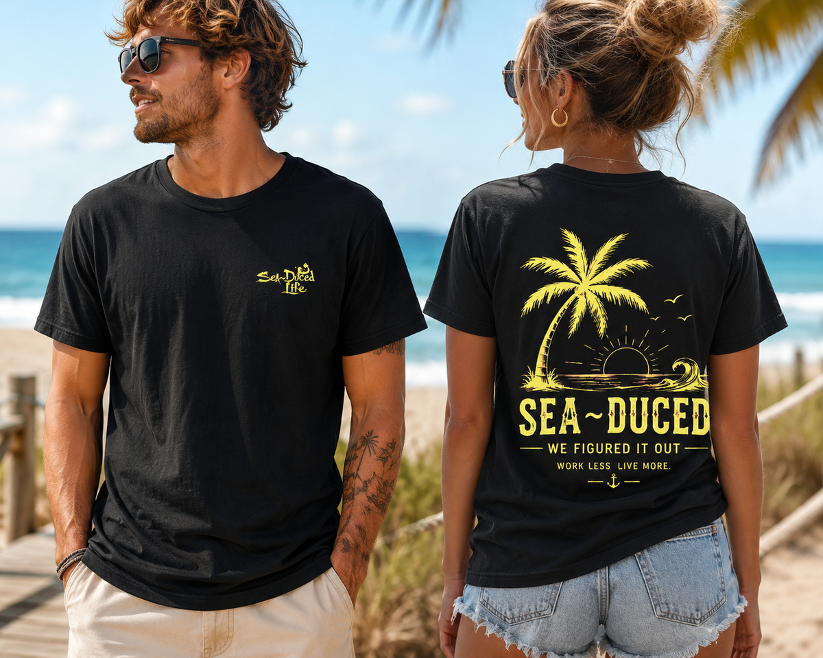 Sea~Duced We Figured It Out Comfort Colors Tee – Palm Sunset