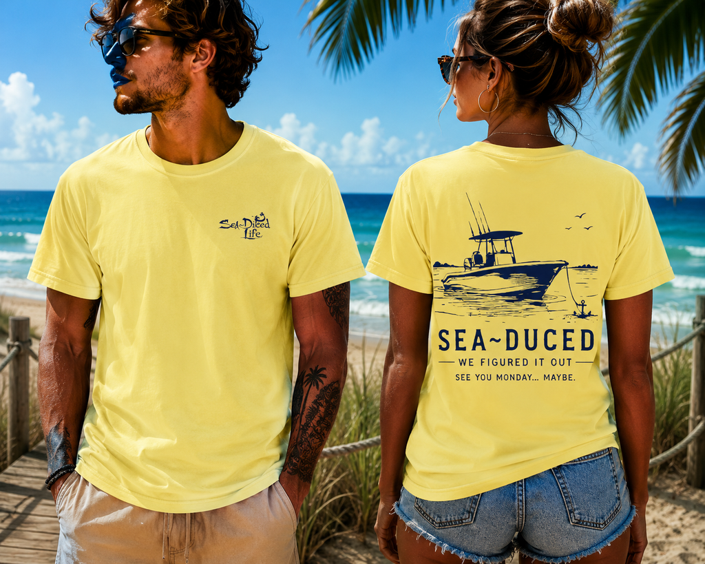 Sea-Duced We Figured It Out Boat Tee