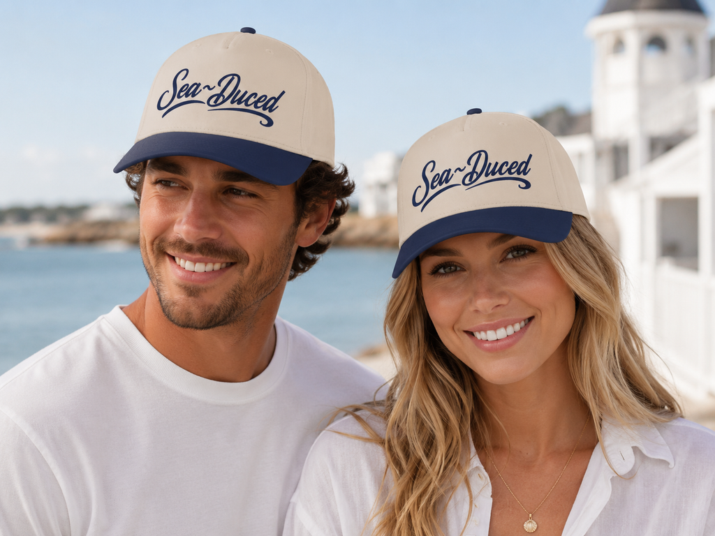 Sea-Duced Coastal Trucker Hat