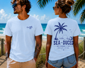 Sea~Duced We Figured It Out Tee – Work Less, Live More