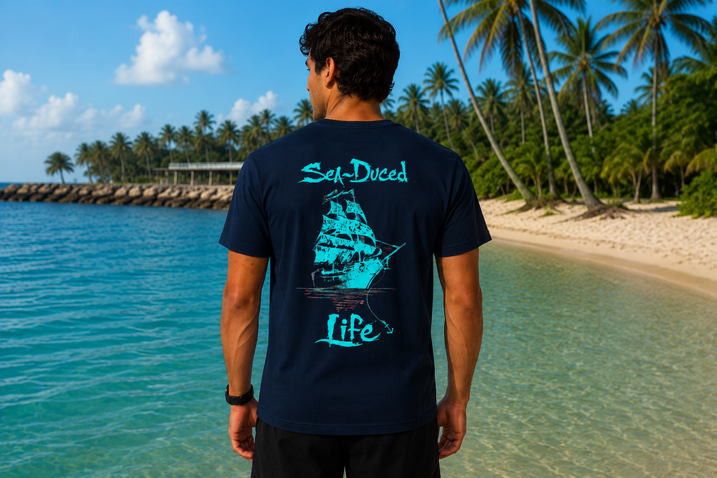 Sea-Duced Life Pirate Ship Tee