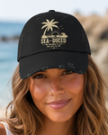 Sea~Duced “We Figured It Out” Distressed Coastal Hat