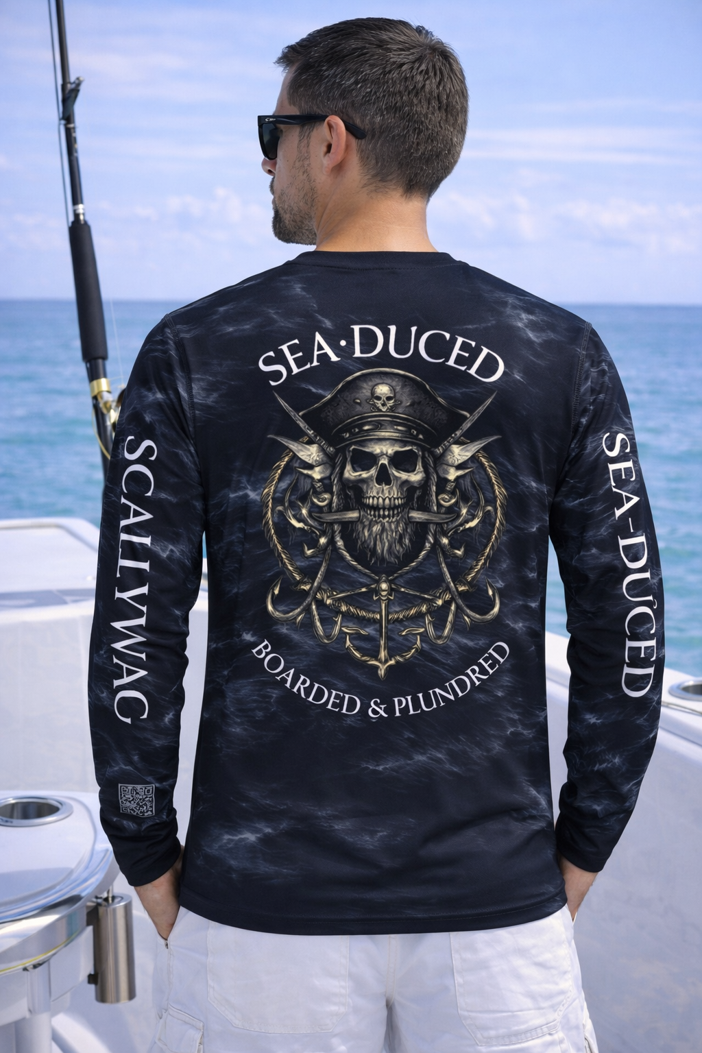 Sea~Duced Boarded & Plundered Pirate Long-Sleeve Shirt