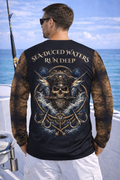 Sea-Duced Waters Run Deep Mens Offshore Performance UV Fishing Shirt