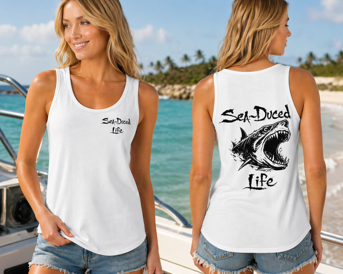 Sea-Duced Life Shark Women’s Tank Top