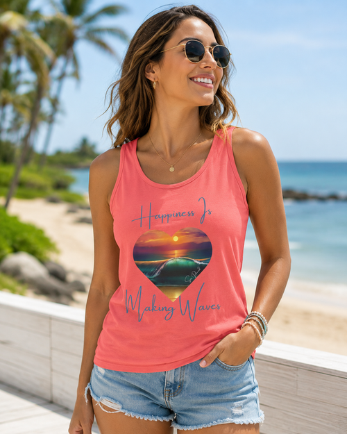 Happiness Is Making Waves Women’s Tank Top