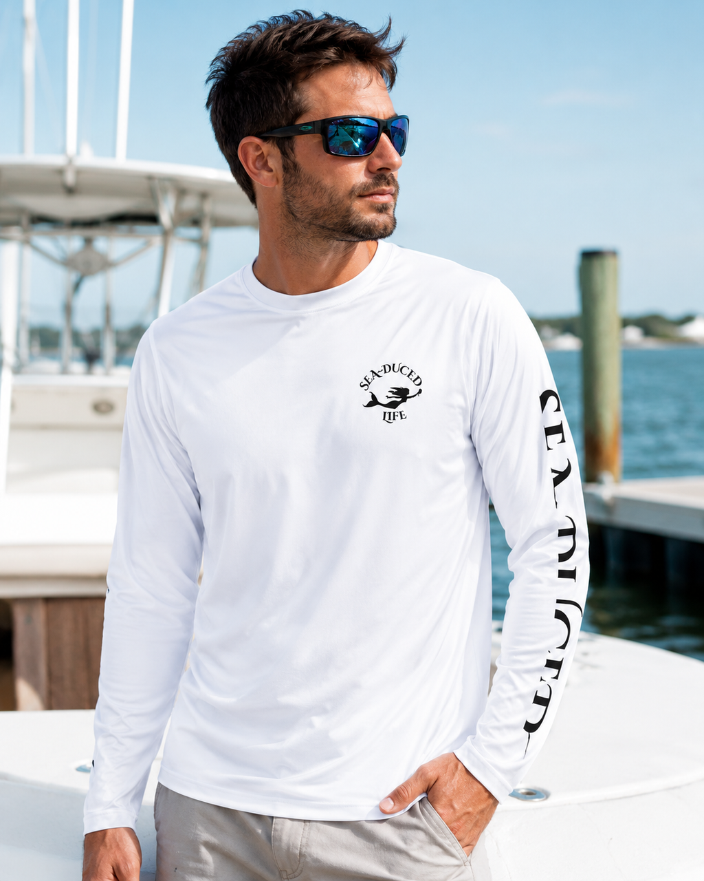 Sea-Duced Saltwater Savage Marlin Long-Sleeve Performance Shirt