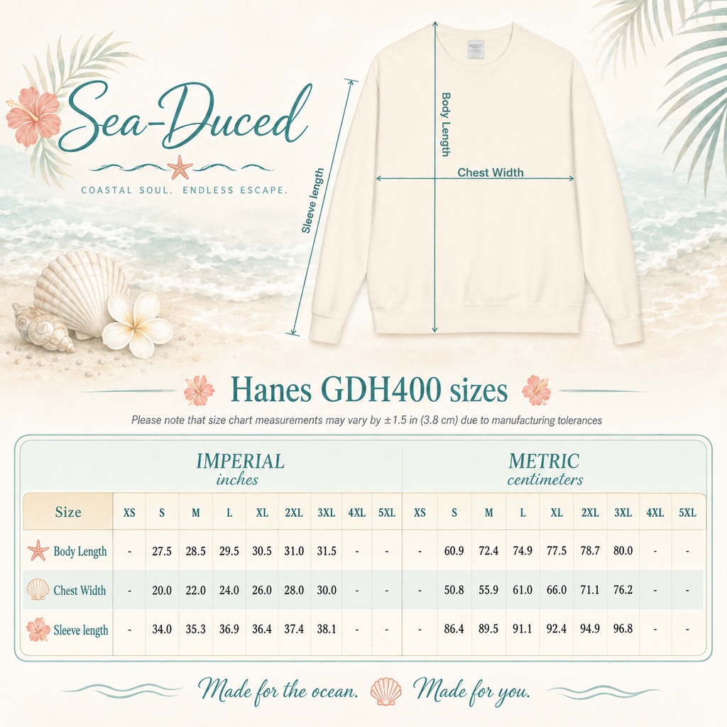 Sea-Duced® Salty Soul Tropical Vibes Crewneck Sweatshirt