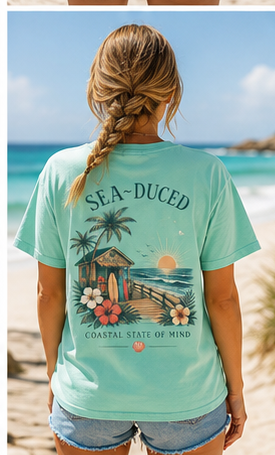 Sea-Duced® Coastal State of Mind Beach T-Shirt
