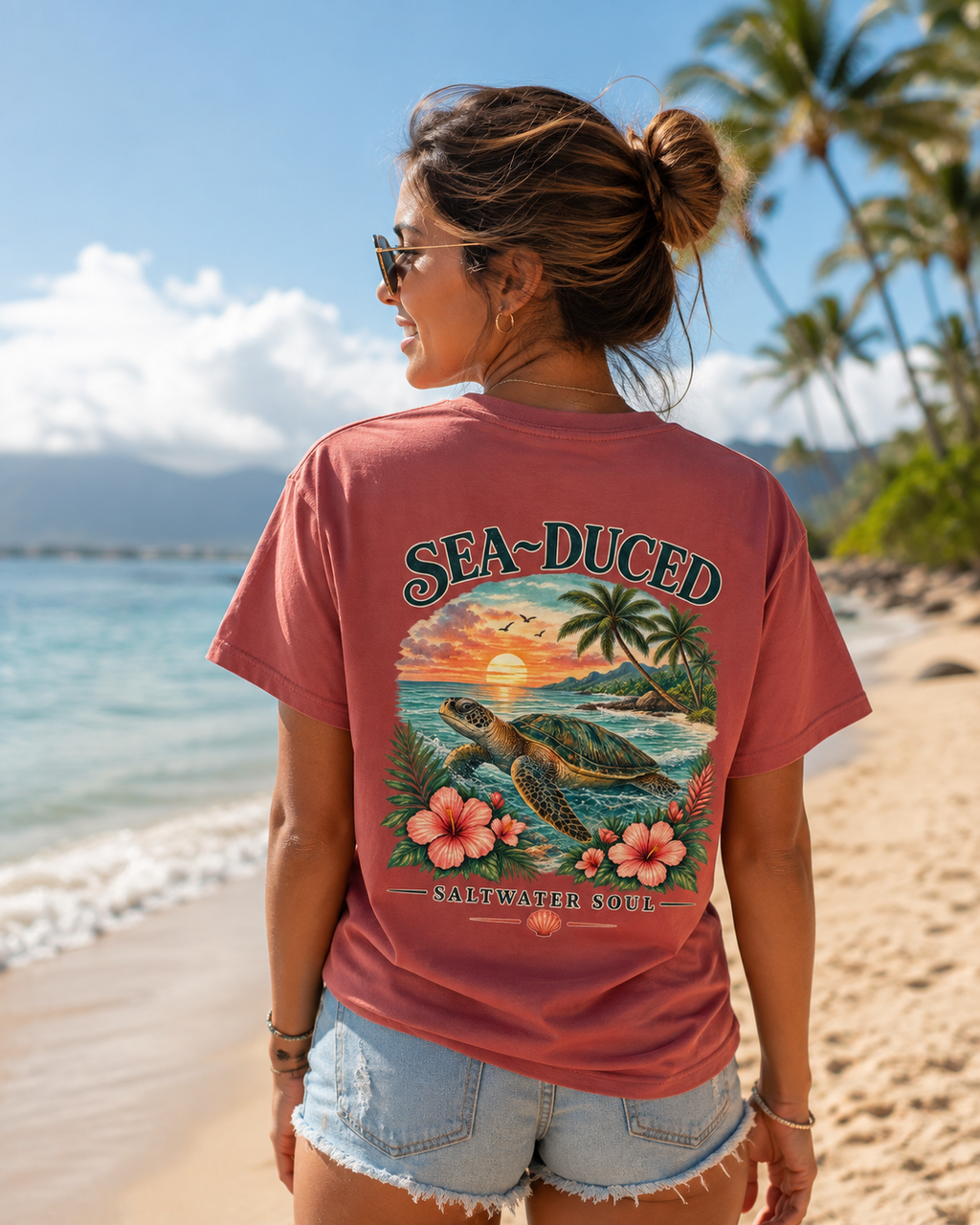 Sea-Duced® Saltwater Soul Sea Turtle Comfort Colors® Tee