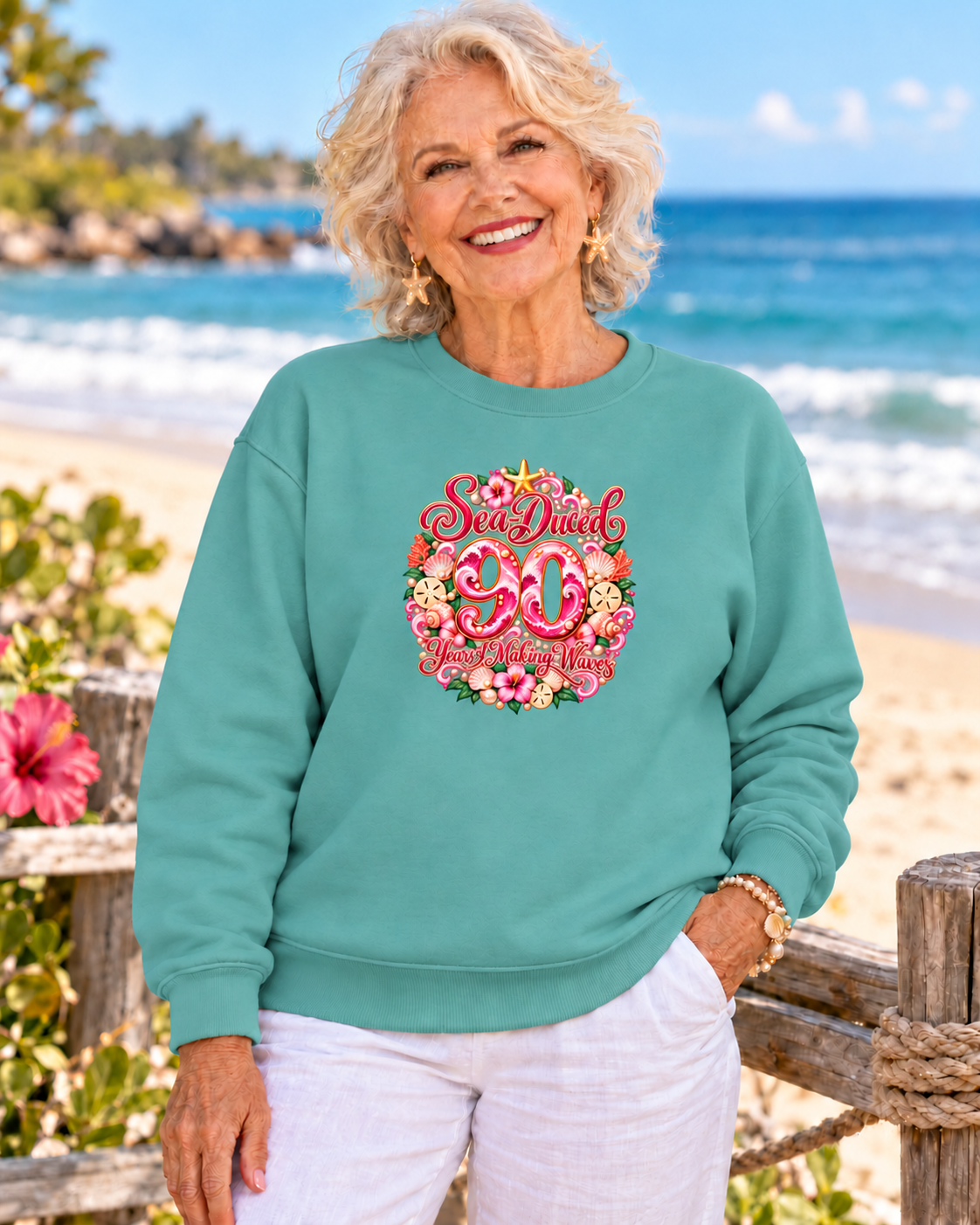 Years of Making Waves – Personalized Birthday Sweatshirt | Sea-Duced®