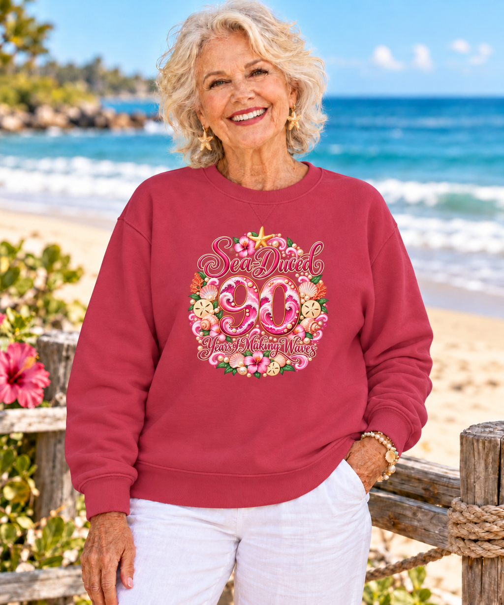 Years of Making Waves – Personalized Birthday Sweatshirt | Sea-Duced®