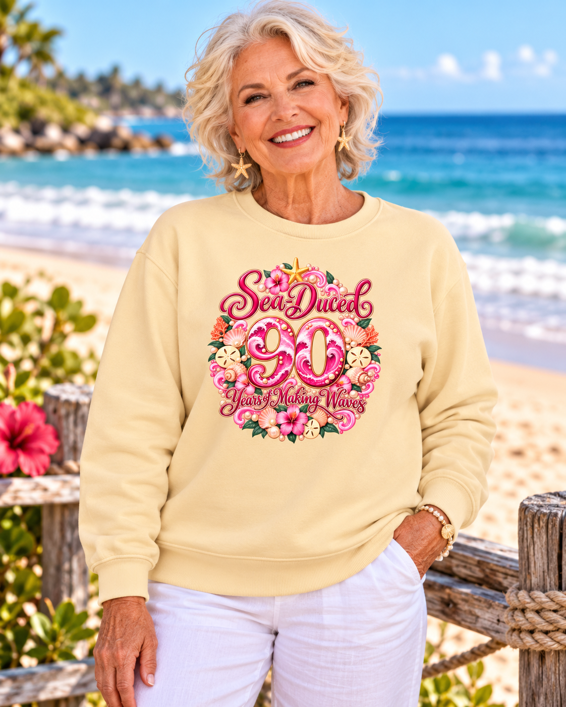 Years of Making Waves – Personalized Birthday Sweatshirt | Sea-Duced®
