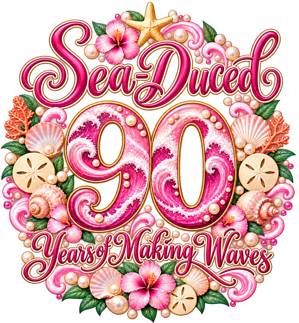 Years of Making Waves – Personalized Birthday Sweatshirt | Sea-Duced®