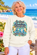 Personalized Grandma Sweatshirt, Custom Age Birthday Gift for Nana Gigi Mimi, Great Grandma Gift, 90 Years of Love, Coastal Sweatshirt