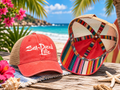 Sea-Duced Life Ponytail Trucker Hat | Coastal Beach Cap with Colorful Underbrim