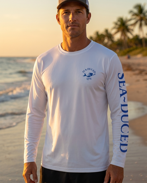 Saltwater Therapy Marlin Long Sleeve Fishing Shirt | Sea-Duced