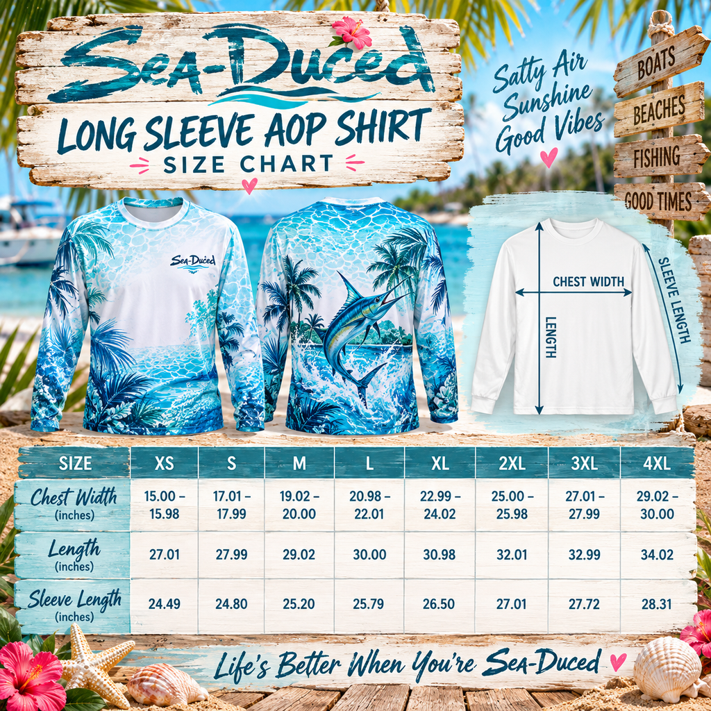 Saltwater Therapy Marlin Long Sleeve Fishing Shirt | Sea-Duced