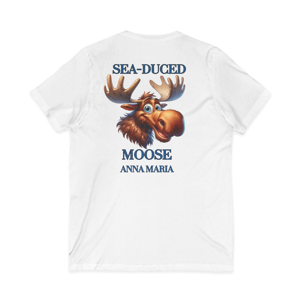 Sea-Duced Moose Anna Maria V-Neck T-Shirt